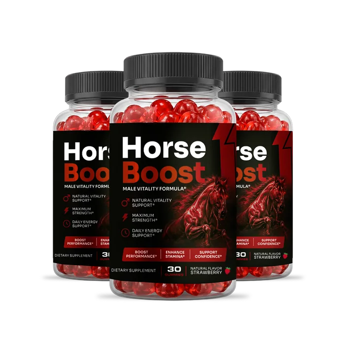 Horse Boost men's vitality gummies three-bottle package